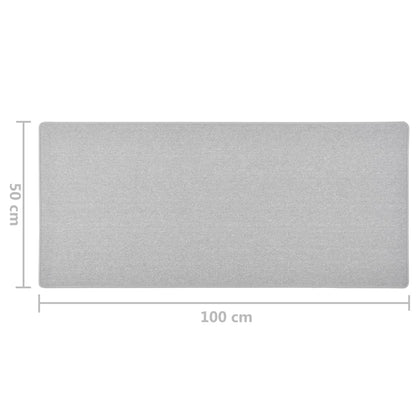 vidaXL Tapis de couloir Gris clair 50x100 cm