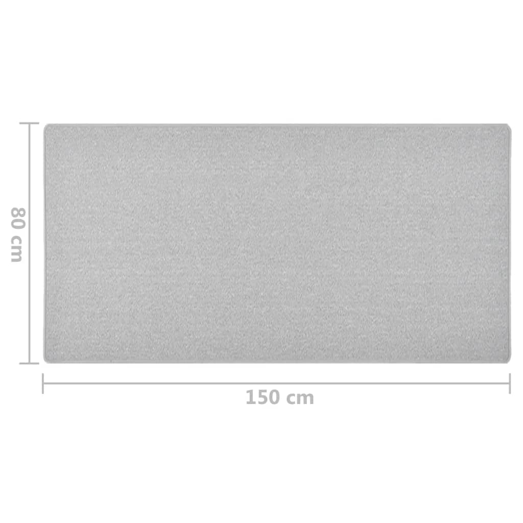 vidaXL Tapis de couloir gris clair 80x150 cm