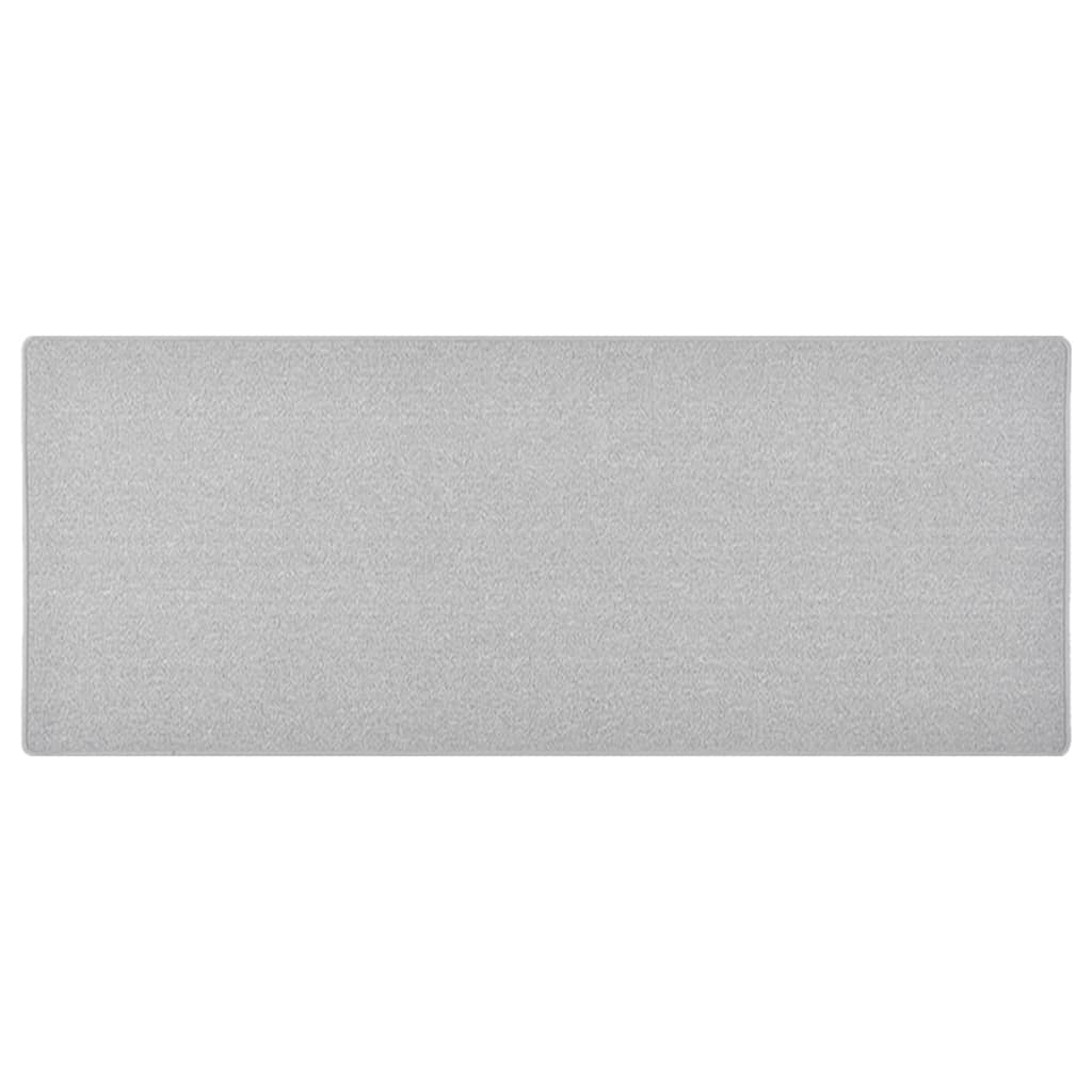 vidaXL Tapis de couloir Gris clair 80x200 cm