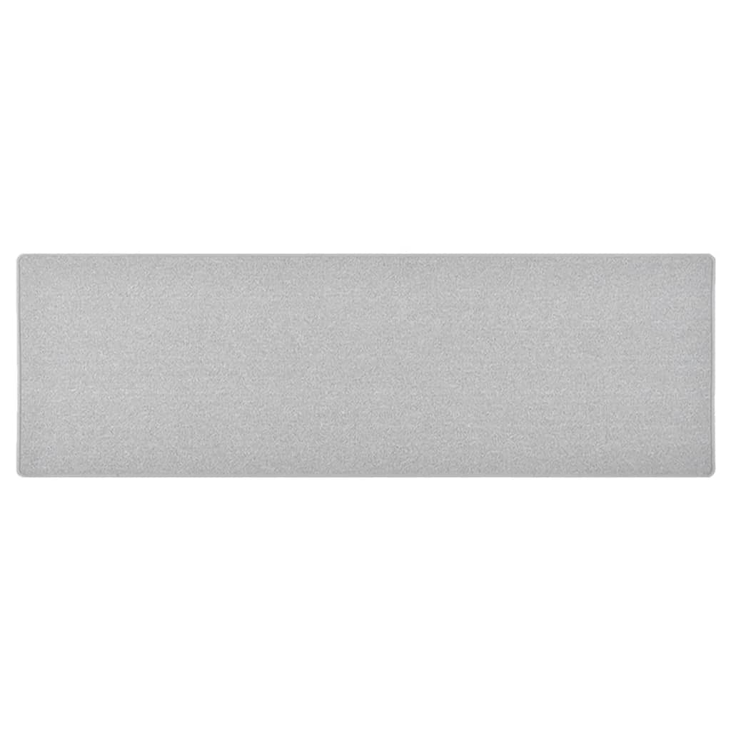 vidaXL Tapis de couloir gris clair 80x250 cm
