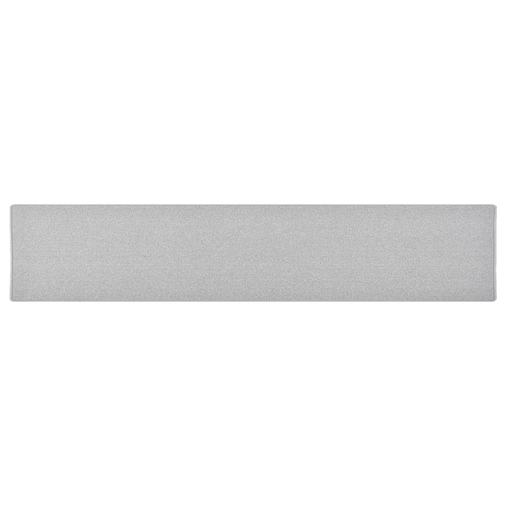 vidaXL Tapis de couloir Gris clair 80x400 cm