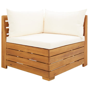 vidaXL Ensemble de mobilier de jardin 2 pcs avec coussins Bois d'acacia massif