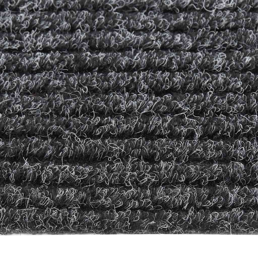 vidaXL Tapis de propreté 100x100 cm Anthracite