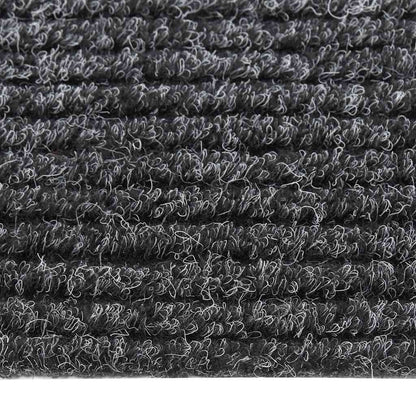 vidaXL Tapis de propreté 100x100 cm Anthracite
