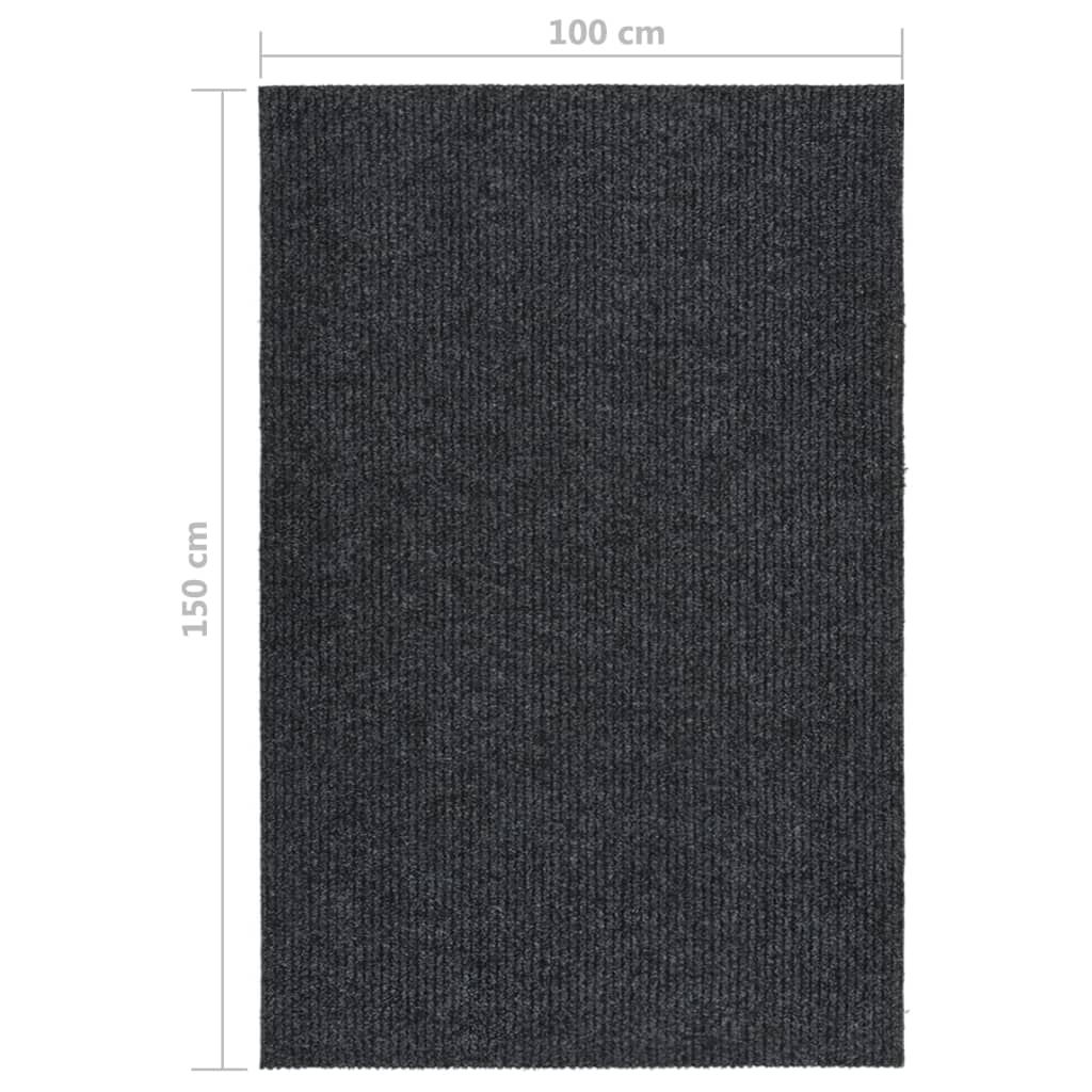 vidaXL Paillasson 100x150 cm Anthracite