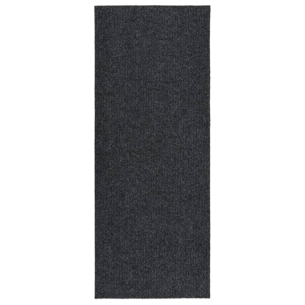 vidaXL Tapis de couloir anti-salissures 100x250 cm Anthracite