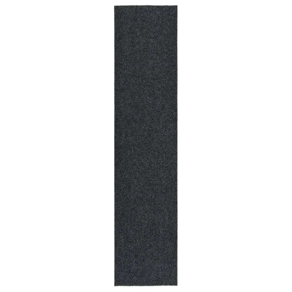 vidaXL Tapis de couloir anti-salissures 100x450 cm Anthracite