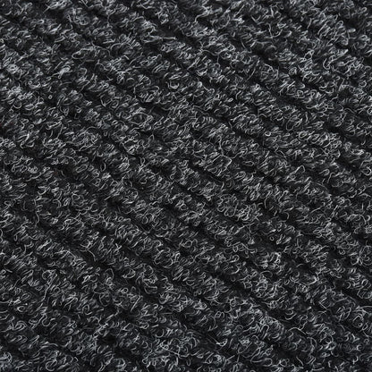 vidaXL Tapis de couloir anti-salissures 100x450 cm Anthracite