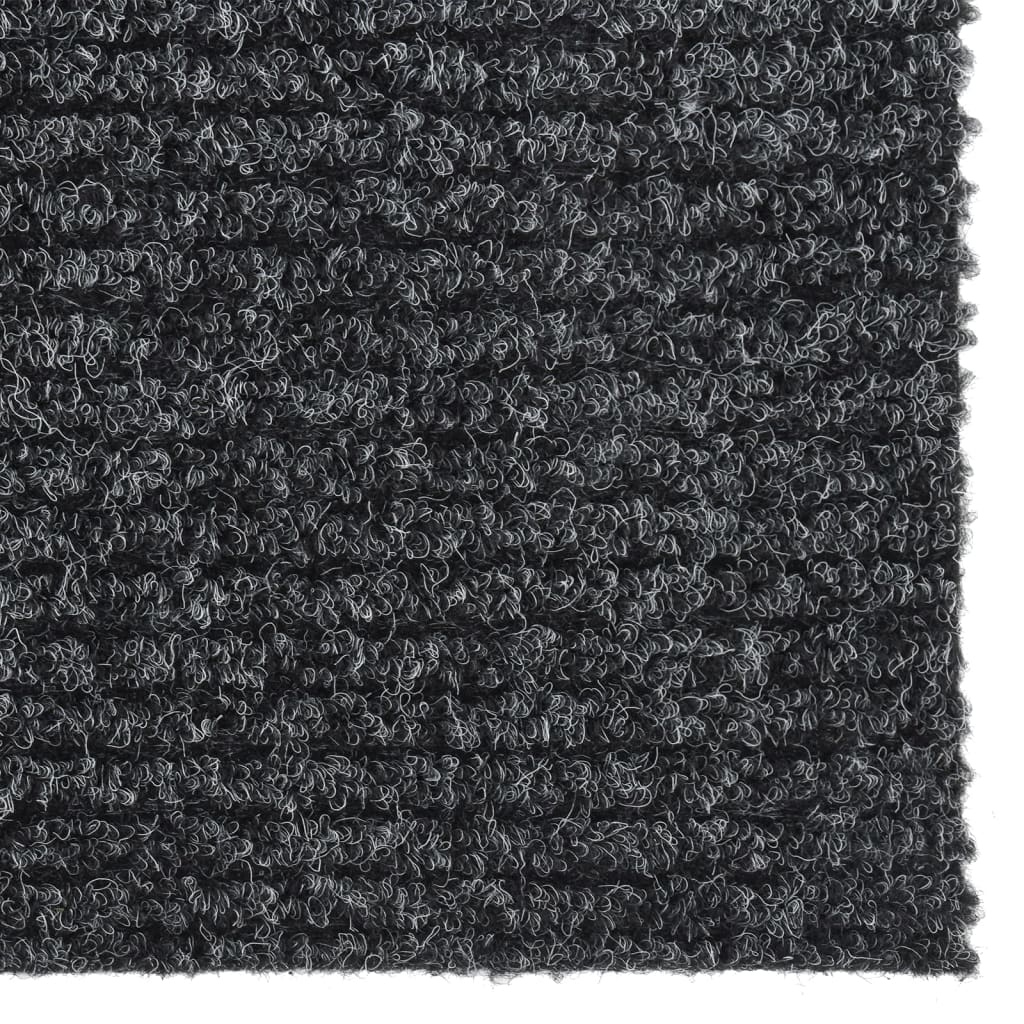 vidaXL Tapis de couloir anti-salissures 100x450 cm Anthracite