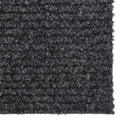 vidaXL Tapis de couloir anti-salissures 100x450 cm Anthracite