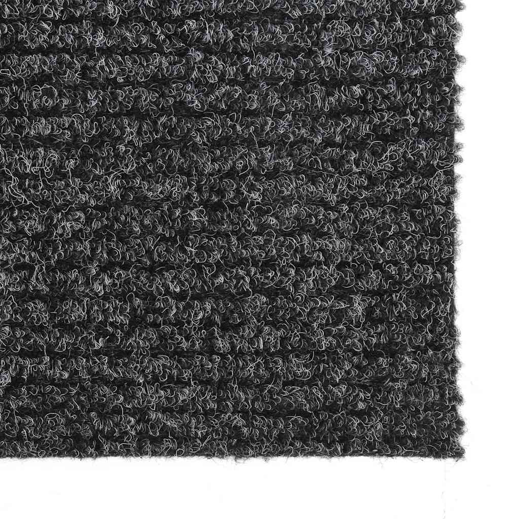 vidaXL Tapis de couloir anti-salissures Anthracite 100x500 cm