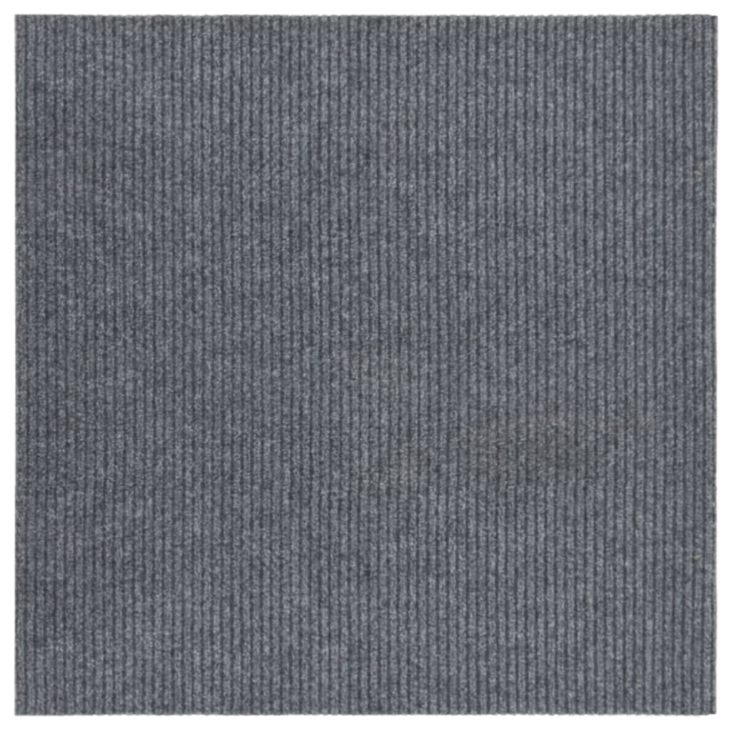 vidaXL Schmutzfangläufer 100x100 cm Grau