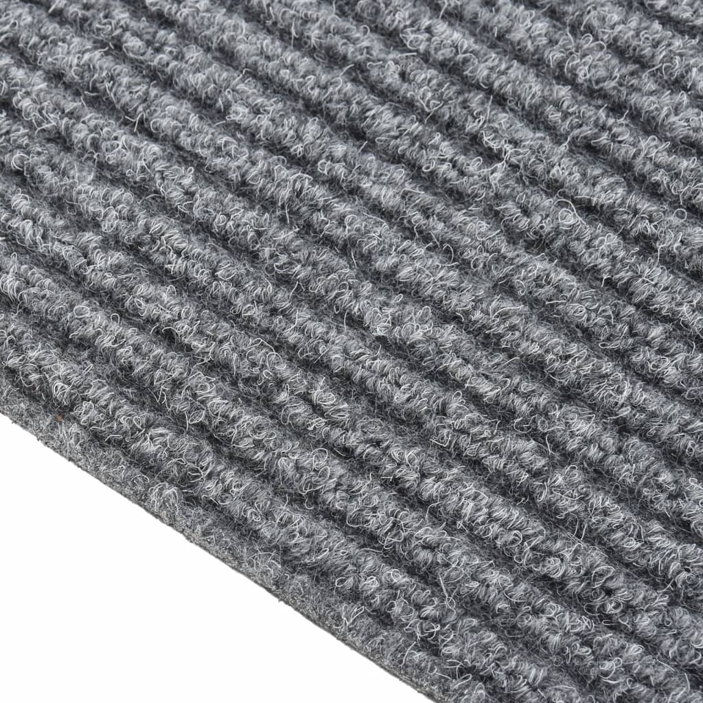 vidaXL Schmutzfangläufer 100x100 cm Grau