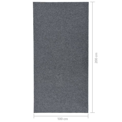 vidaXL Paillasson gris 100x200 cm