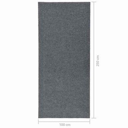vidaXL Paillasson gris 100x250 cm