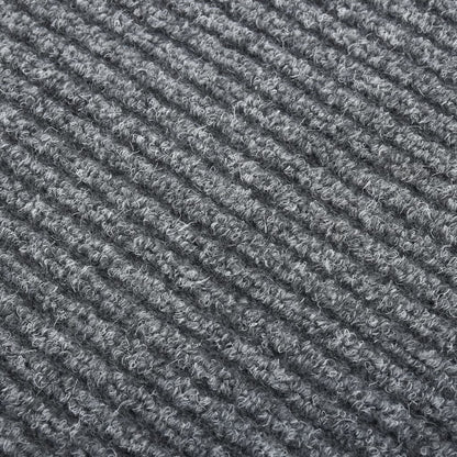 vidaXL Paillasson en caoutchouc Gris 100x300 cm