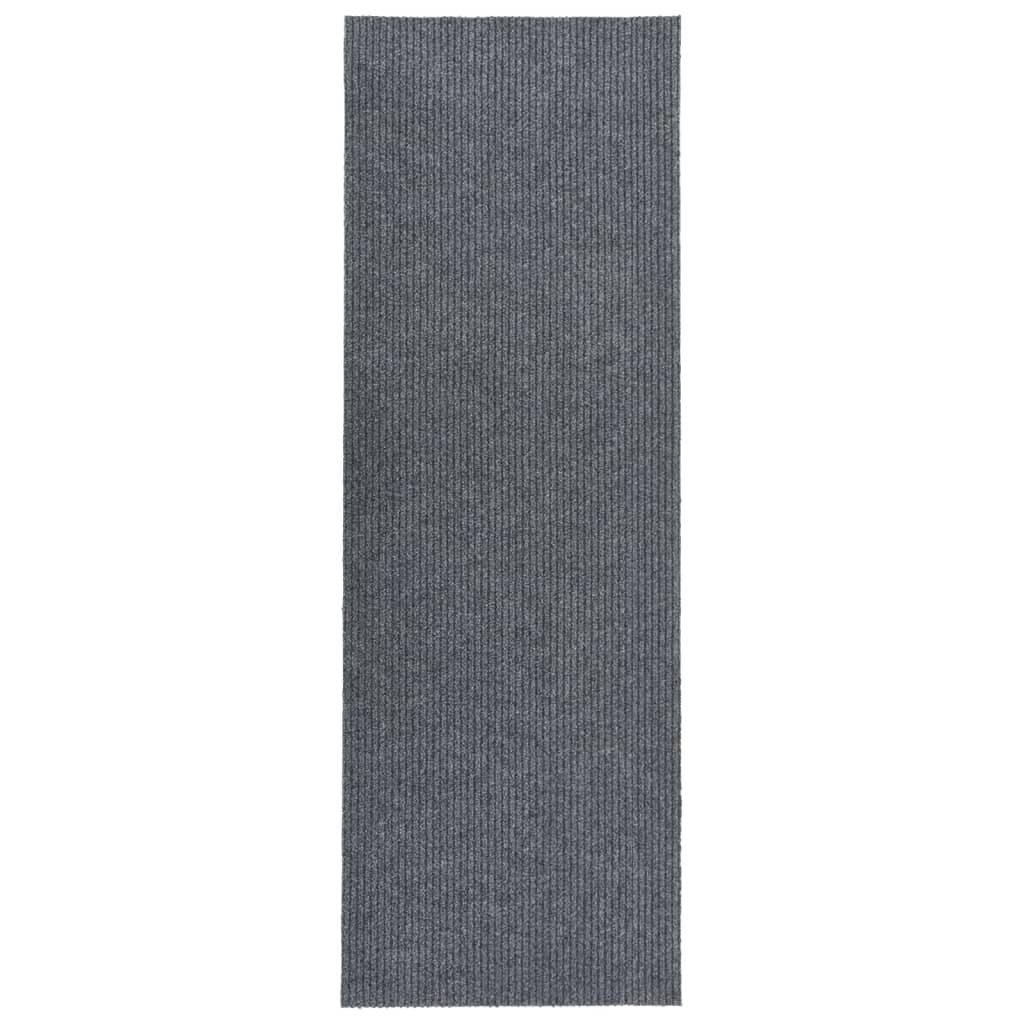 vidaXL Tapis de couloir anti-salissures Gris 100x350 cm