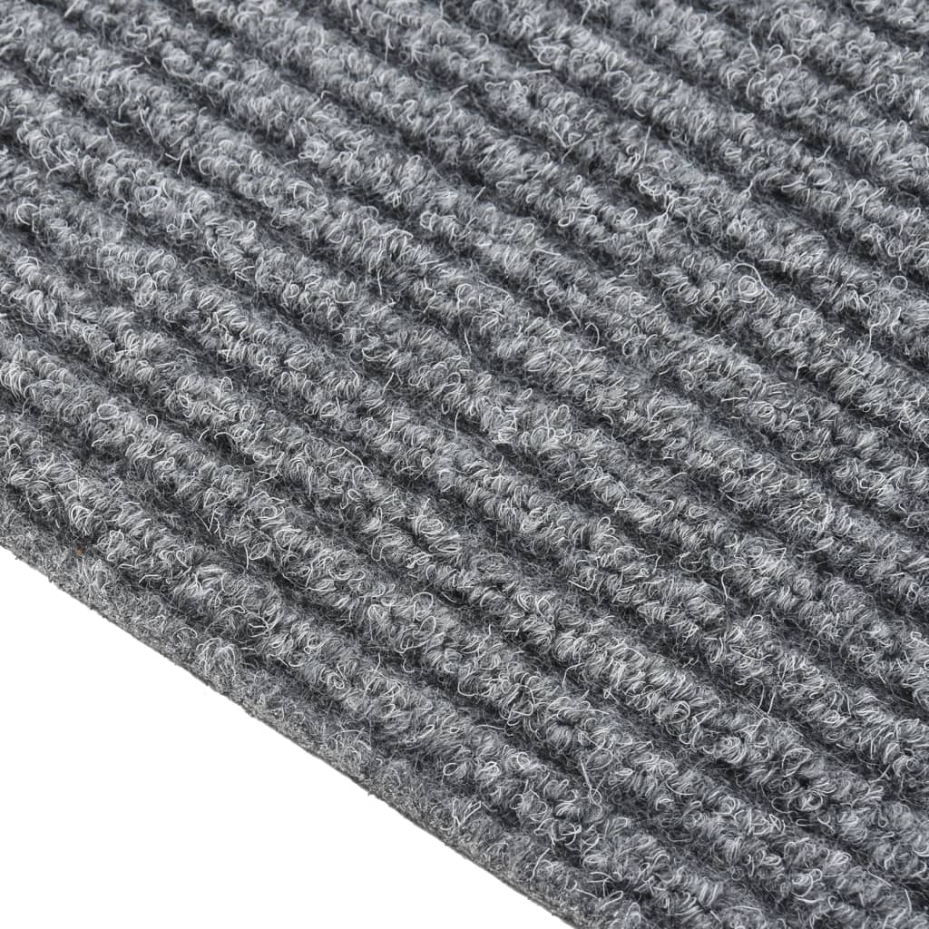 vidaXL Tapis de couloir anti-salissures Gris 100x350 cm