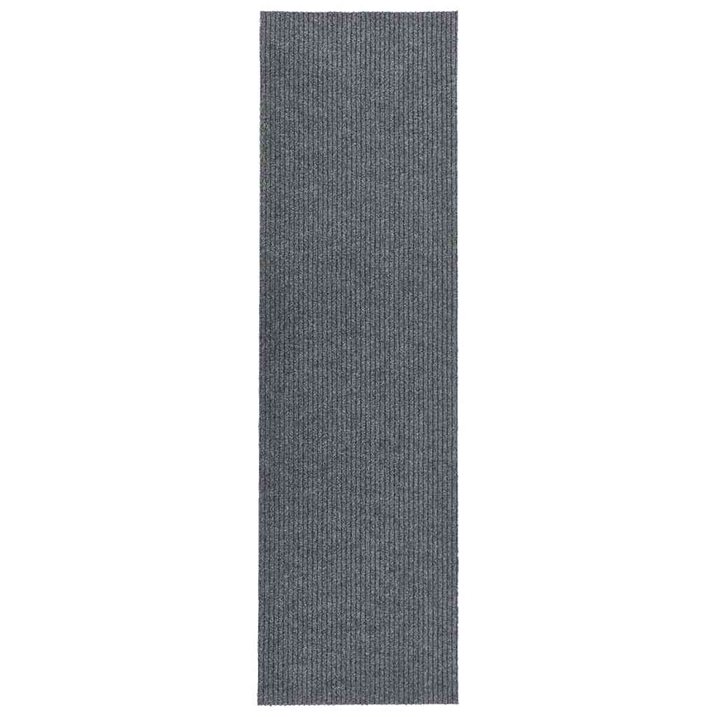 vidaXL Paillasson anti-salissures Gris 100x400 cm