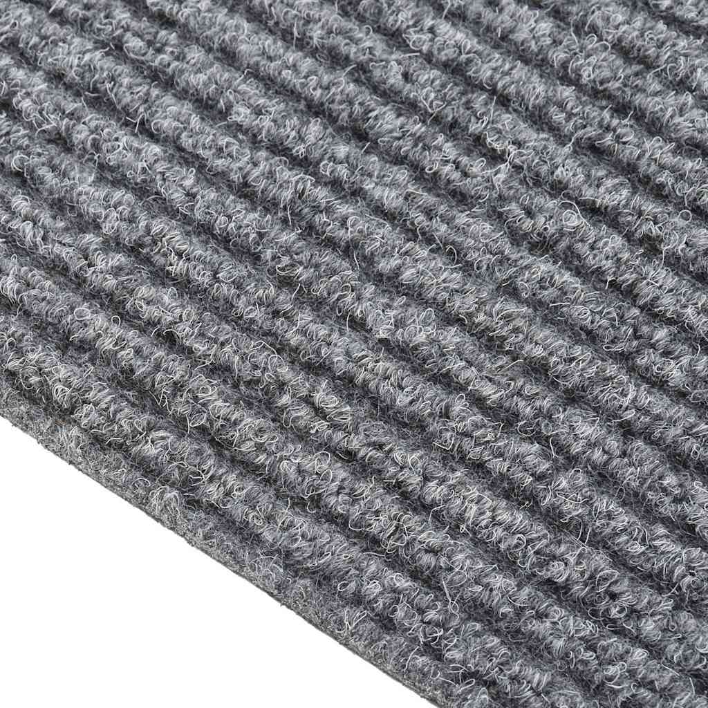 vidaXL Paillasson anti-salissures Gris 100x400 cm