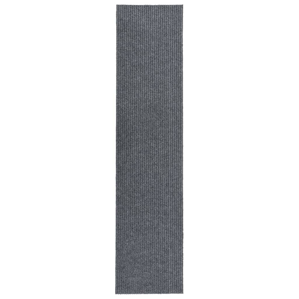 vidaXL Paillasson anti-saleté Gris 100x450 cm