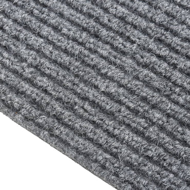 vidaXL Paillasson anti-saleté Gris 100x450 cm