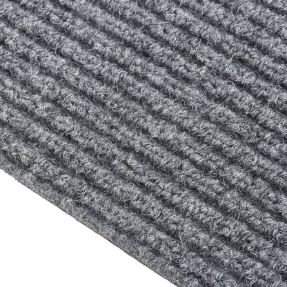 vidaXL Paillasson anti-saleté Gris 100x450 cm