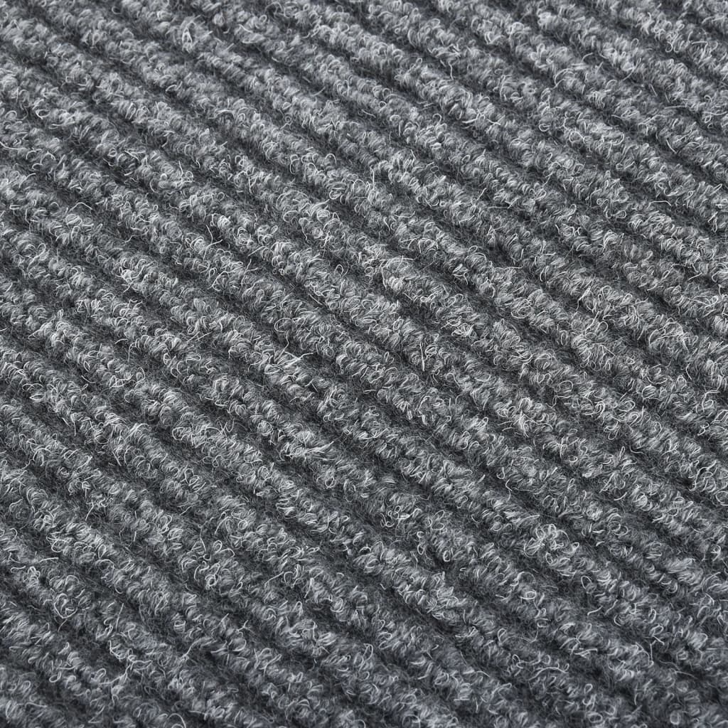 vidaXL Paillasson anti-saleté Gris 100x450 cm