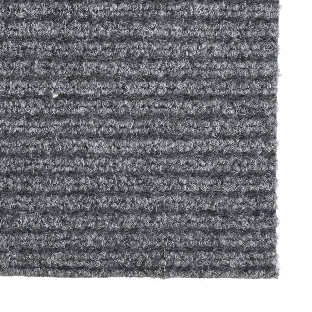 vidaXL Paillasson anti-saleté Gris 100x450 cm