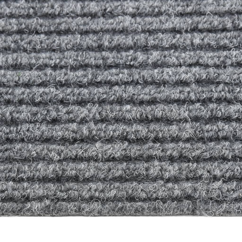 vidaXL Paillasson anti-saleté Gris 100x450 cm