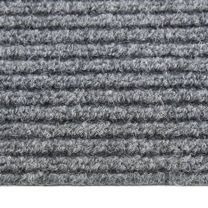 vidaXL Paillasson anti-saleté Gris 100x450 cm