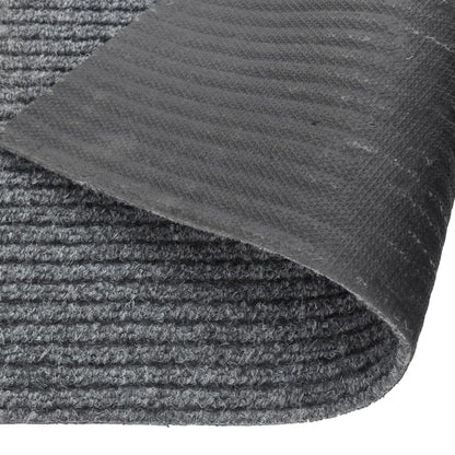 vidaXL Paillasson anti-saleté Gris 100x450 cm