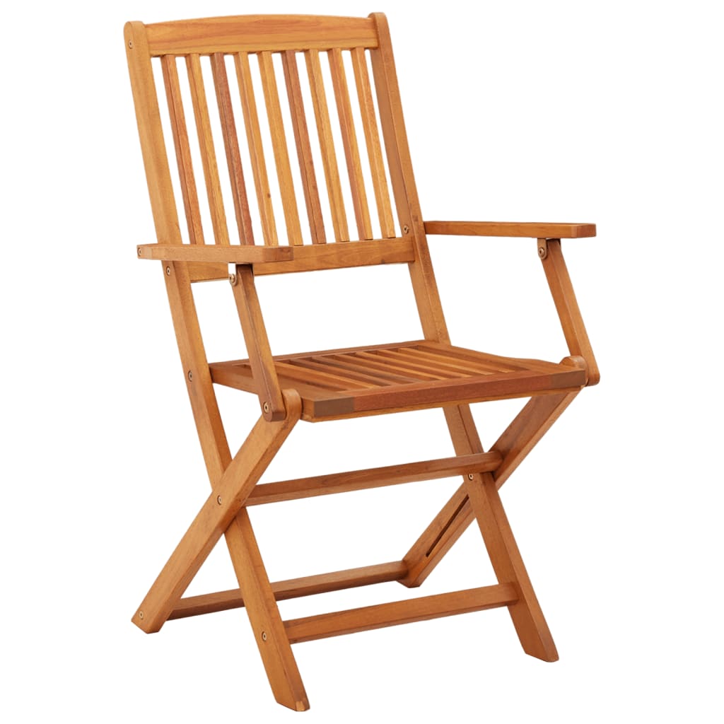 vidaXL Chaises de jardin pliables 2 pcs. Bois d'eucalyptus massif