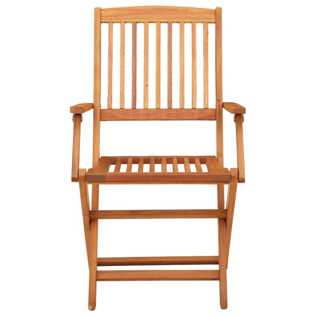 vidaXL Chaises de jardin pliables 2 pcs. Bois d'eucalyptus massif