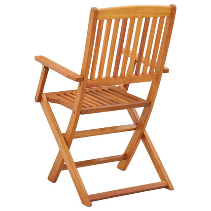 vidaXL Chaises de jardin pliables 2 pcs. Bois d'eucalyptus massif