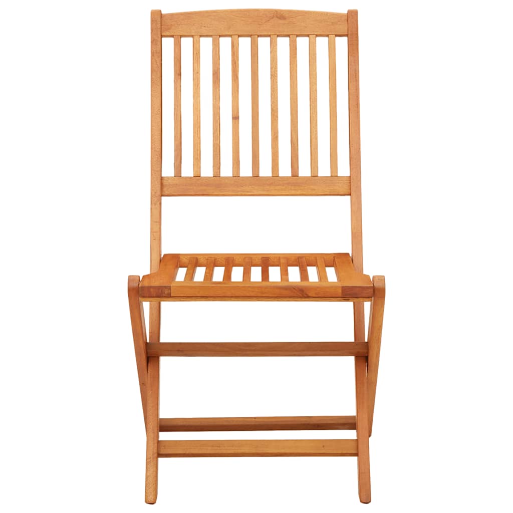 vidaXL Chaises de jardin pliantes 4 pcs Bois massif d'eucalyptus