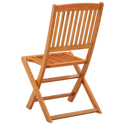 vidaXL Chaises de jardin pliantes 4 pcs Bois massif d'eucalyptus