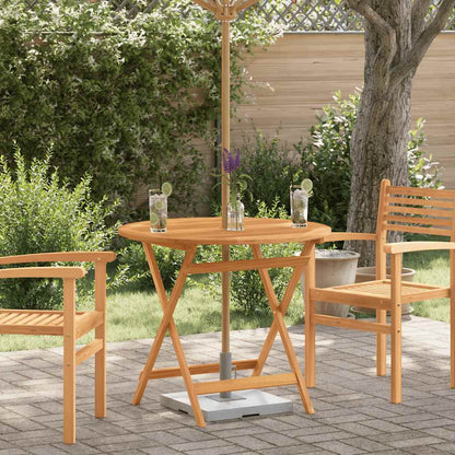 vidaXL Klappbarer Gartentisch Ø90x75 cm Massivholz Eukalyptus