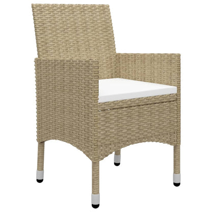 vidaXL 3-tlg. Garten-Essgruppe Beige