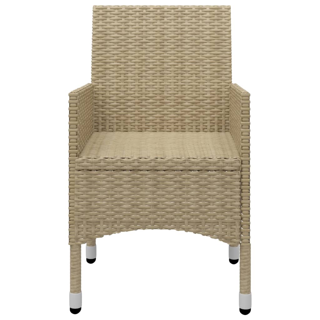 vidaXL 3-tlg. Garten-Essgruppe Beige