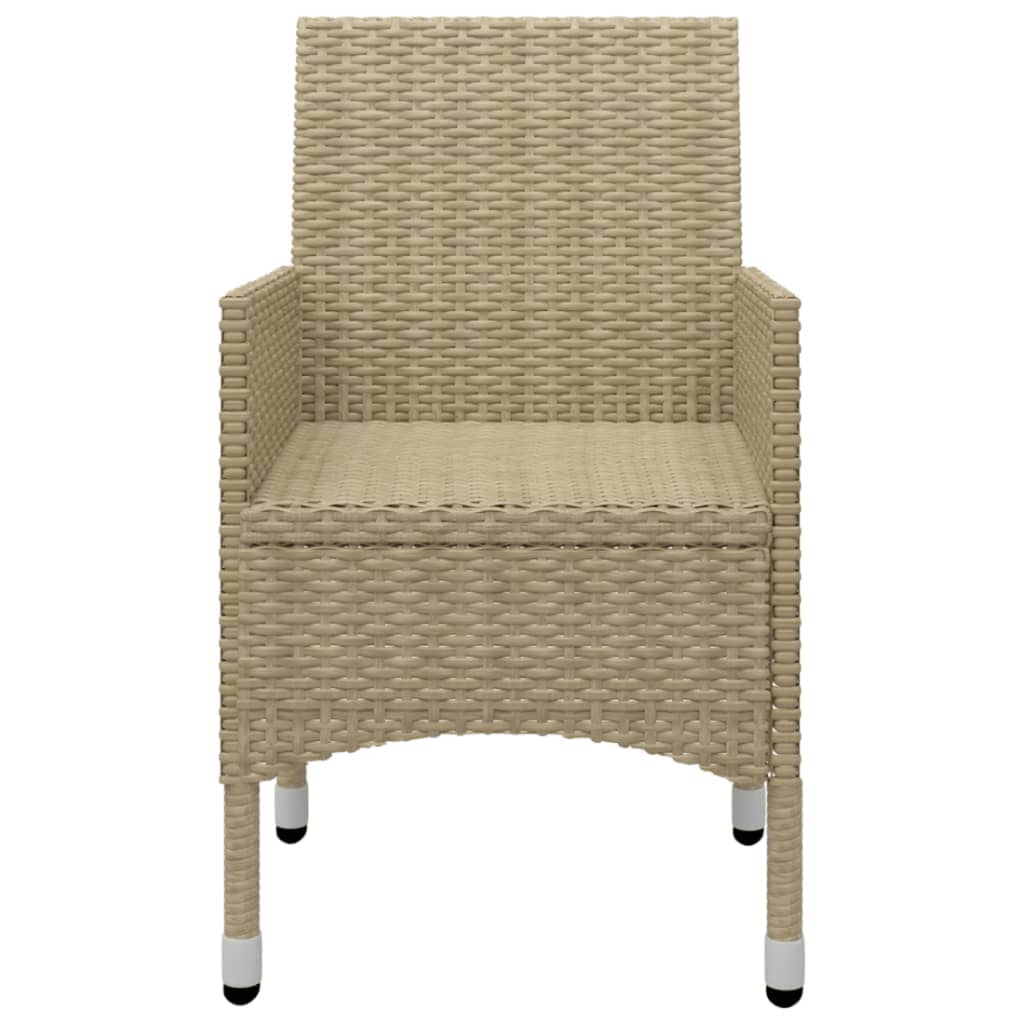 vidaXL 5-tlg. Garten-Essgruppe Beige