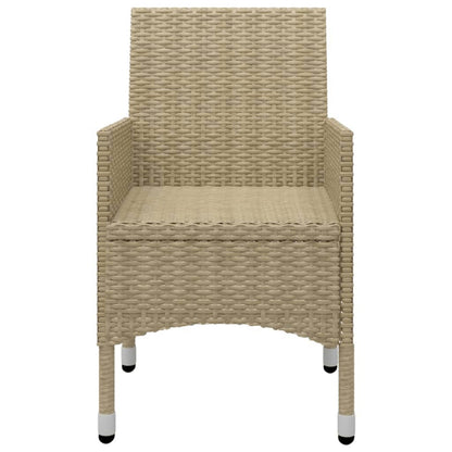 vidaXL 5-tlg. Garten-Essgruppe Beige