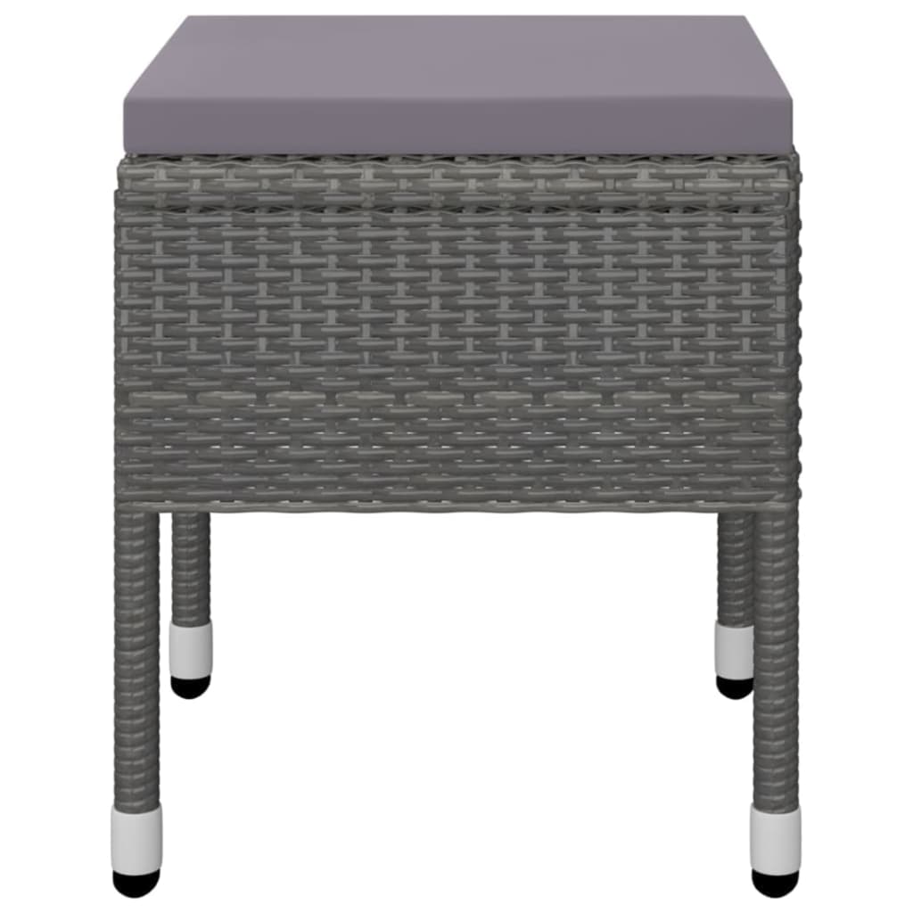vidaXL 5-tlg. Garten-Essgruppe Grau