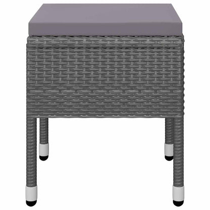 vidaXL Salle à manger de jardin 5 pcs Gris