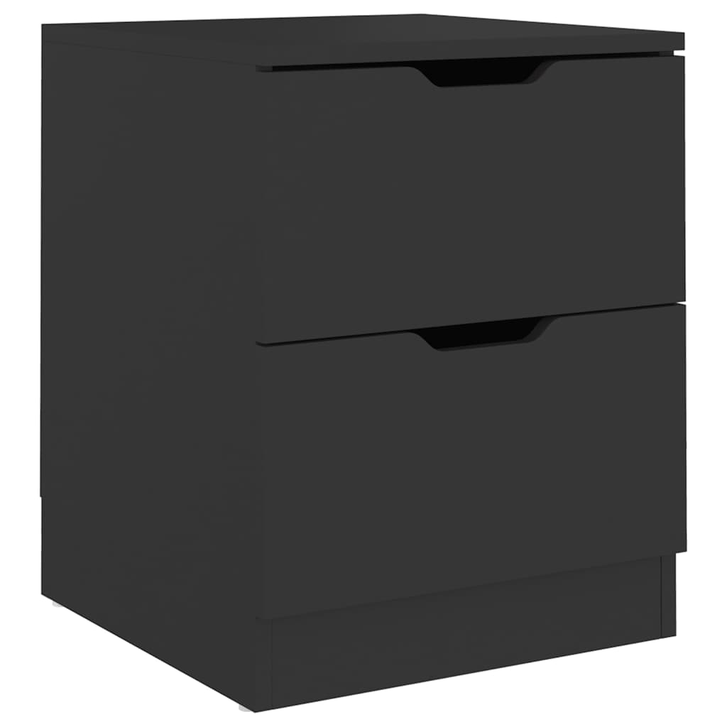 vidaXL Nachttisch Schwarz 40x40x50 cm Spanplatte