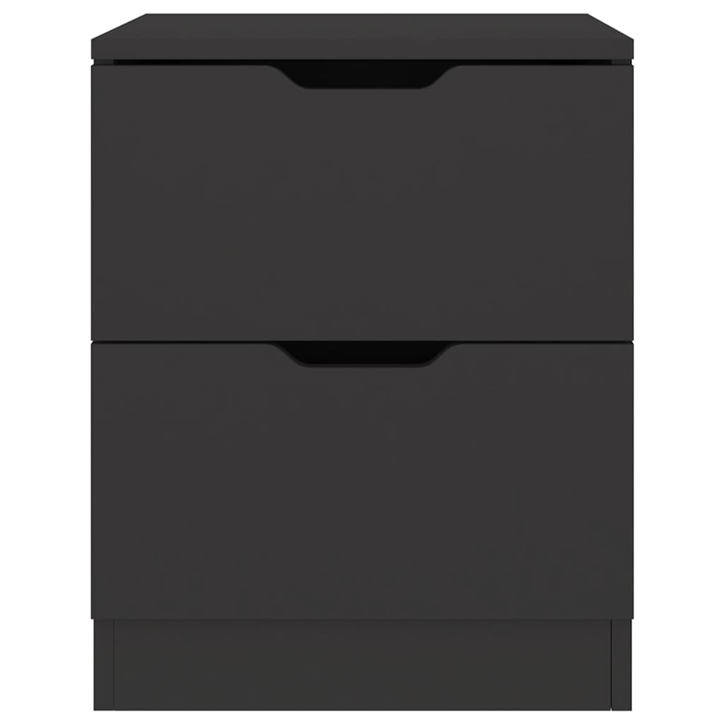 vidaXL Nachttisch Schwarz 40x40x50 cm Spanplatte