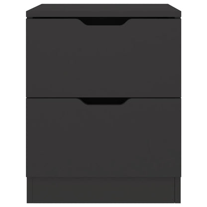 vidaXL Nachttisch Schwarz 40x40x50 cm Spanplatte