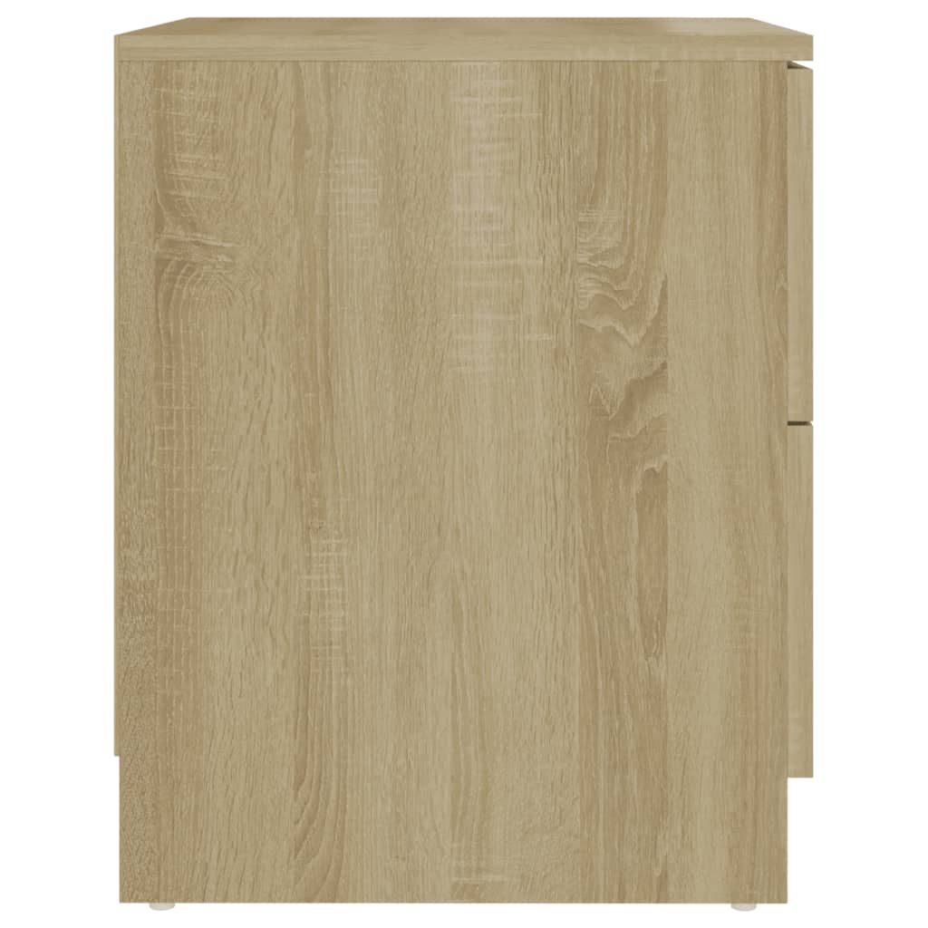 vidaXL Tables de chevet 2 pcs Chêne Sonoma 40x40x50 cm Aggloméré