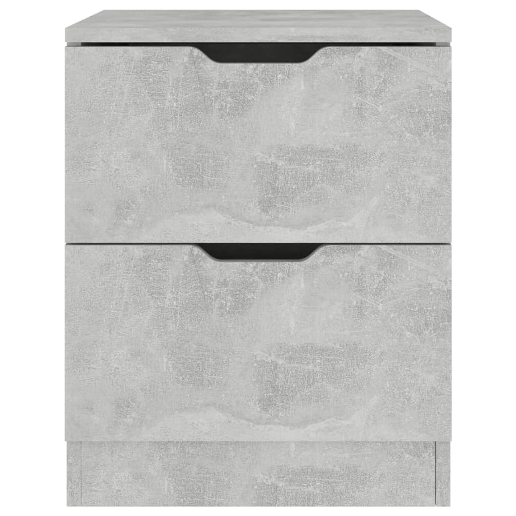 vidaXL Table de chevet gris béton 40x40x50 cm Aggloméré