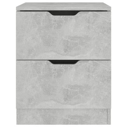 vidaXL Table de chevet gris béton 40x40x50 cm Aggloméré